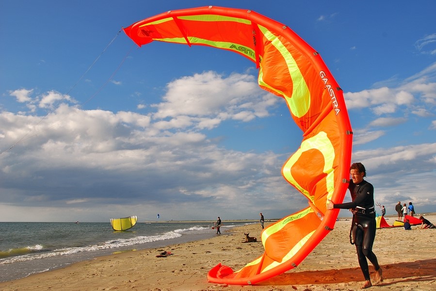 Kite surfing