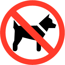 Dogs are not allowed